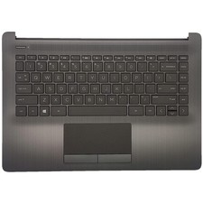 HP 14-CM/14-CK/14T-CM/14Z-CM Laptop Palmrest Touchpad Keyboard Gray