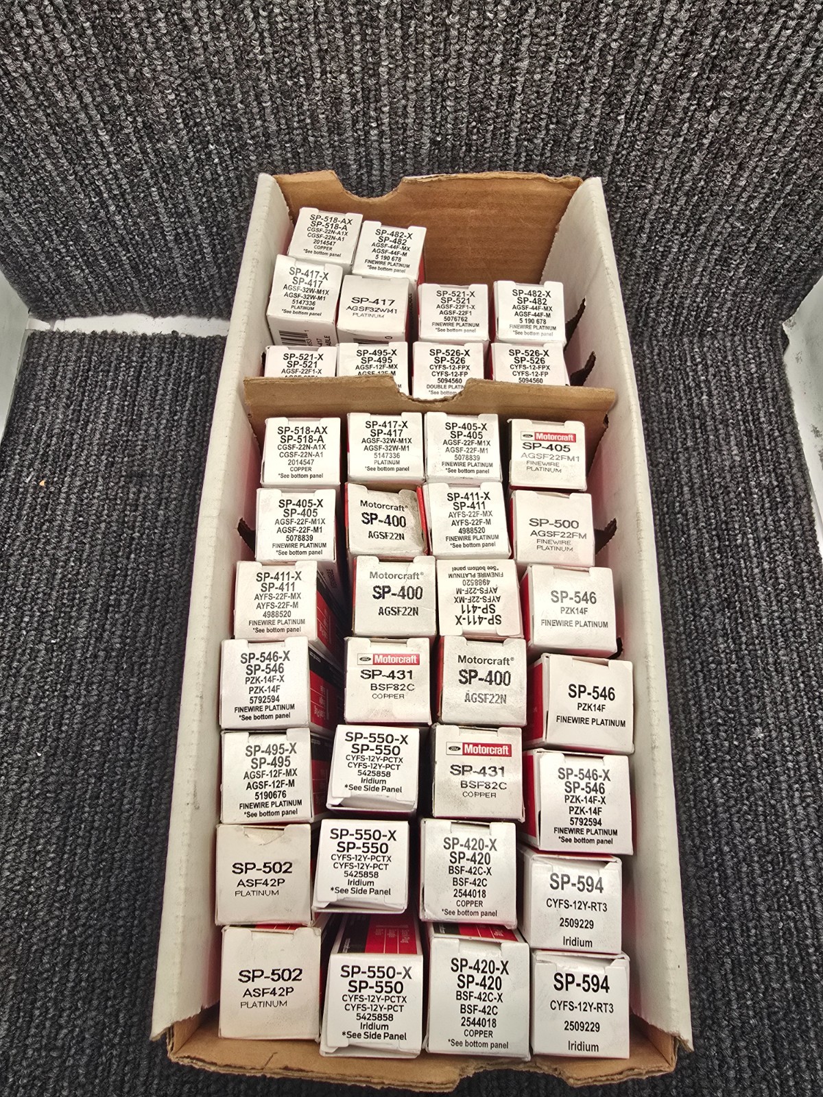 QTY 38 Motorcraft Mixed Spark Plugs SP-518-AX SP-482-X SP-417-X SP-417