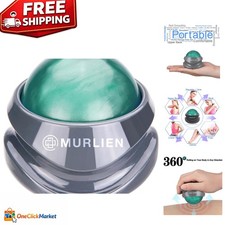 Portable Green Massage Ball - Ideal for Muscle Recovery Stress Relief Anywhere
