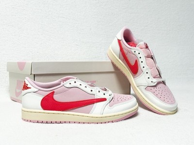 Nike Air Jordan 1 Low x Travis Scott Tropical Pink IQ7604100 EU 39 US 6,5 NEU  