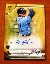 2018 Topps Triple Threads WILLY ADAMES *SP-19/25 Gold Autograph Rookie Card
