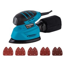 Tools Electric Detail Sander, 130W Palm Sander for Wood with Dust