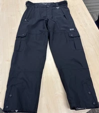 OCEAN & EARTH Snow Pants Mens Large Black Pro Series Ski Waterproof Insulated