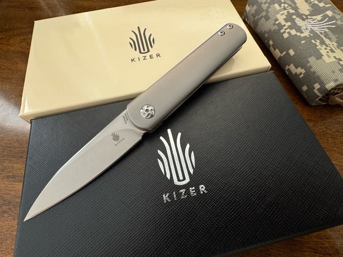 Kizer Ki3499 Feist Folding Knife S35VN Blade Titanium Handle