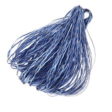 100m Hair Strings for Braids Hair Braiding String Dark Blue/Silver Tone