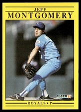 1991 Fleer Jeff Montgomery Kansas City Royals #564A
