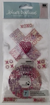Jolee's HUGS AND KISSES Stickers ~embellishment set~Beautiful! Quick Ship!!