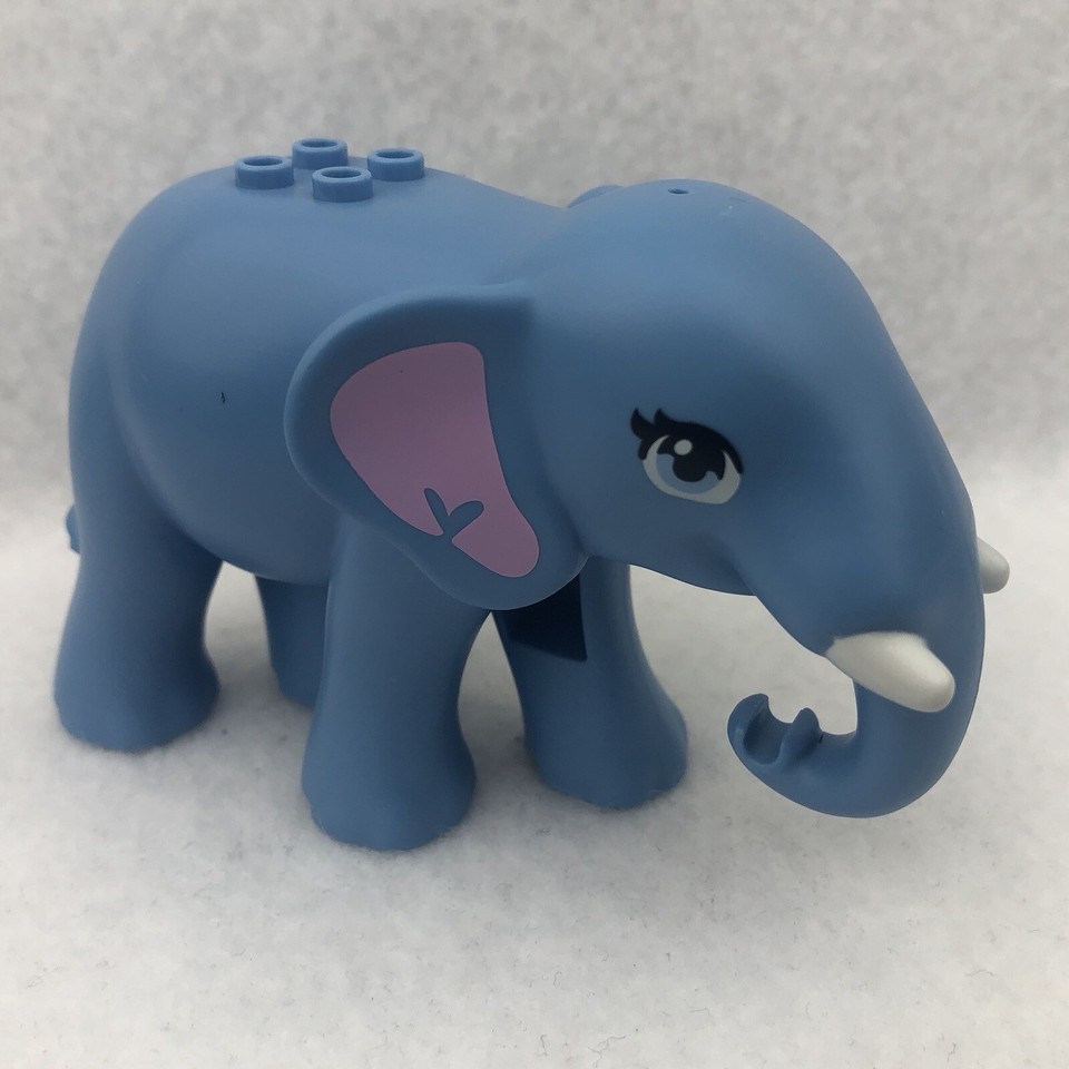 LEGO 67419pb01 Medium Azure Elephant, Friends W/ Bright Pink Ears ...