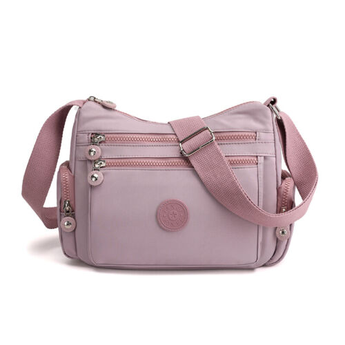 Bolso bandolera de nailon de gran capacidad para mujer bolso de viaje de varios bolsillos EE. UU. - Imagen 24 de 24