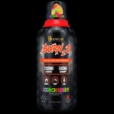Alpha Lion BURN20 Burn 2O Stim-Free Liquid Thermogenic Fat Burner 3 Flavors  30sv