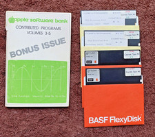 Vintage Apple Software Bank: Contributed Programs,Vol 3-5, 1978, plus 4 floppies