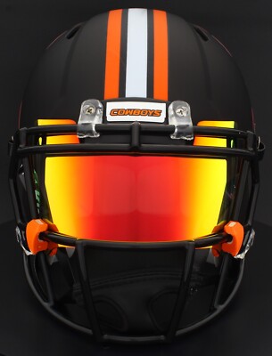 authentic oklahoma state football helmet Cowboys Matte Black Riddell Speed Mini : Sports & Outdoors Enhance your space with the iconic symbol of your favorite team using our Helmet Cutout 24in OKLAHOMA STATE COWBOYS NCAA Riddell