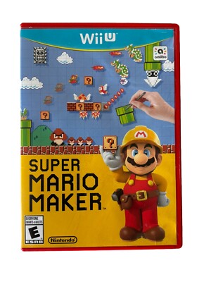 Super Mario Maker - (Nintendo Wii U, 2015) *CIB* Great Condition*