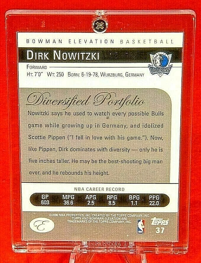 Elevation Dirk Nowitzki Dallas Mavericks Legend Sweet Refractor Non Prizm SP 🔥 Foto 2 de 2