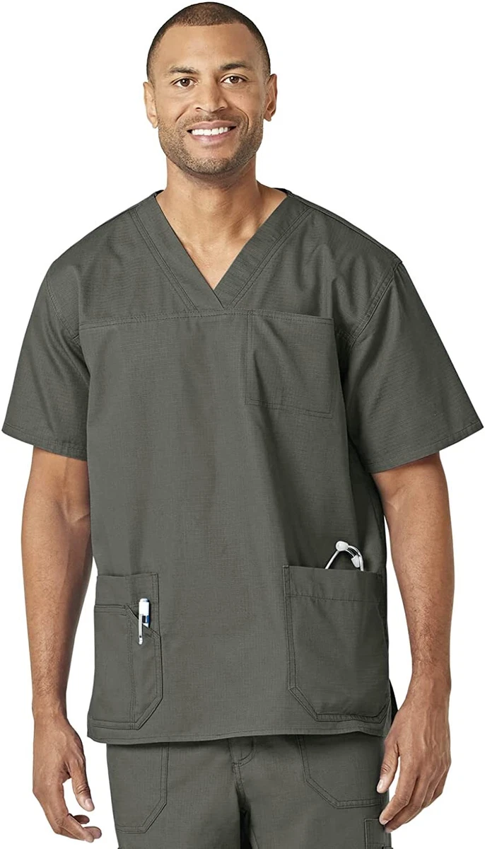 Carhartt men's ripstop clearance multi pocket scrub top