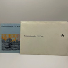 1988 $10 Dollar Banknote Folder - AA Commemorative Uncirculated - Bicentennial