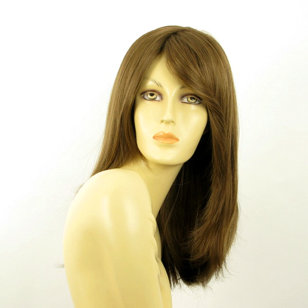 Perruque TARA châtain clair doré 12 cheveux mi-longs fluides et légers