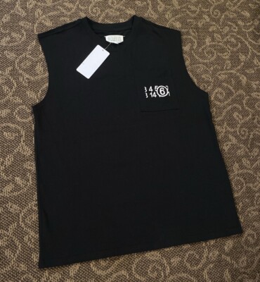 NWT Maison Margiela Men's Black Pocket Calendar Logo