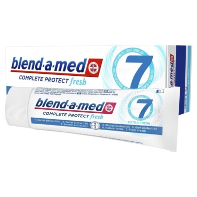 4 x BLEND-A-MED Complete Protect Extra Fresh 7  Daily Toothpaste 75ml (4 boxes)
