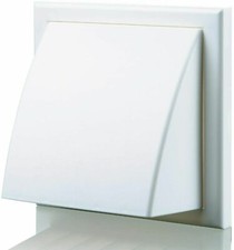 4" 5" 6" Cowl Wall Mounted Shutter Bathroom Kitchen Hood Shower Grille