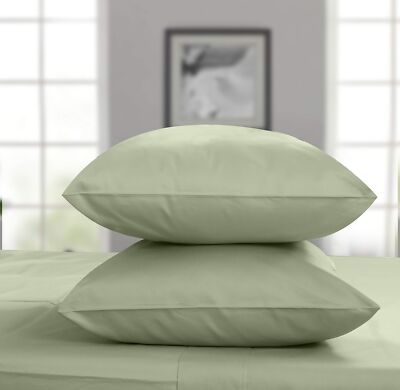 Threadmill Luxury Pillow Cases Queen | Standard Size Set of 2 | 1200 Thread C...
