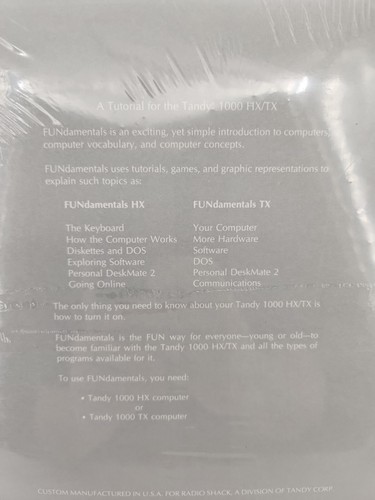 Vintage Tandy the fundamentals HX/TX tandy cat. no. 25-1186 New Sealed - Photo 3/9