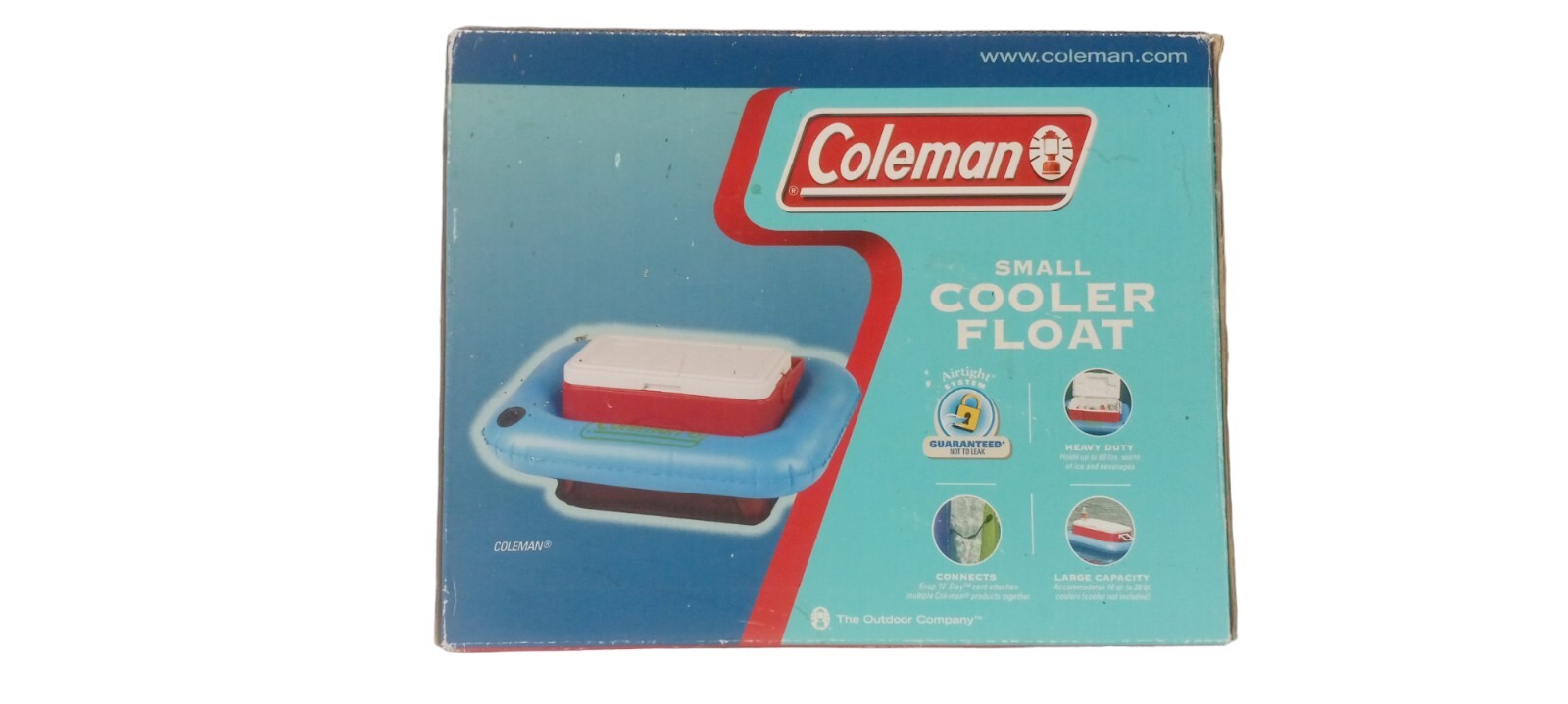 Coleman Small Cooler Pool Float 16/28 Quart 60 lb Capacity Snap-N-Stay System