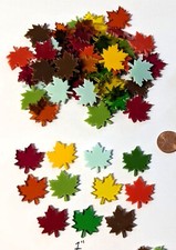 1" Precut Stained Glass Maple Leaves for Fusing Mosaics-Coe 96