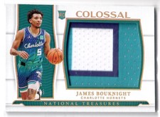 James Bouknight 2021-22 Panini National Treasures RC Patch 5/25 Jersey # 1/1