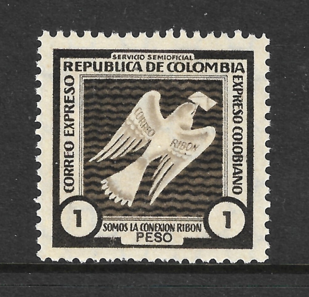 Colombia Ribon Semi Official Private Carrier Temprano #21 (1931 7th Issue) MH