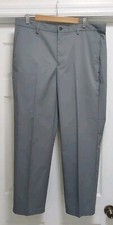 Greg Norman Golf Pants Men's Size 38x30 Gray ML75 Polyester Pockets Logo