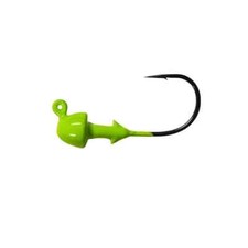 50pk Bullet Jigs - 3/8 oz - 3/0 - Chartreuse