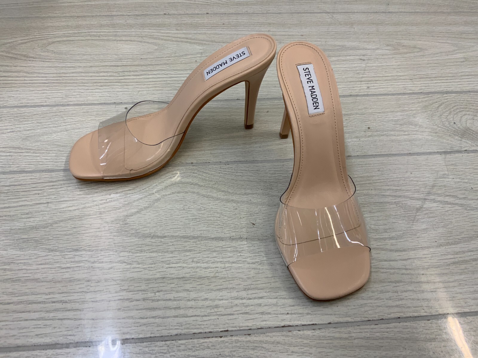 Steve Madden Tolly Heeled Sandals, Women's Size 7.5 M, Clear NEW MSRP $100  195945492833 | eBay