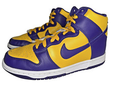 Size Y6 - Nike Dunk High-Top - Lakers Purple/Yellow - DZ4454-500 - Basketball