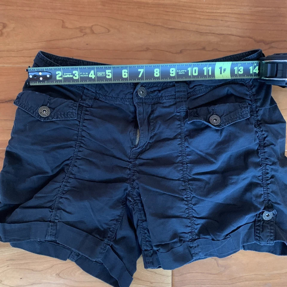 Pantalones Cortos Carga Informales Bongo Niñas Junior Talla 7 Negros Foto 4 de 4