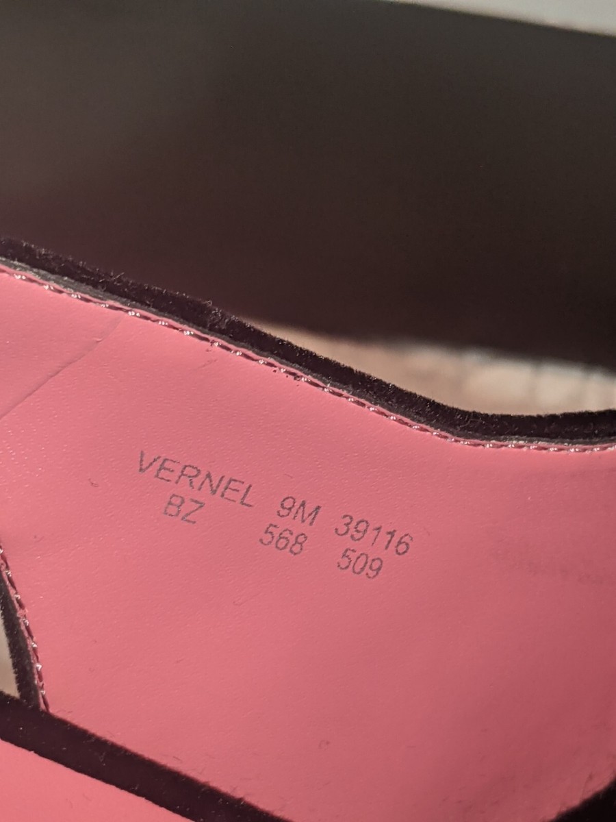 Metaphor Women's Vernel 39116 Velvet Slingback Open Toe Heels Sz
