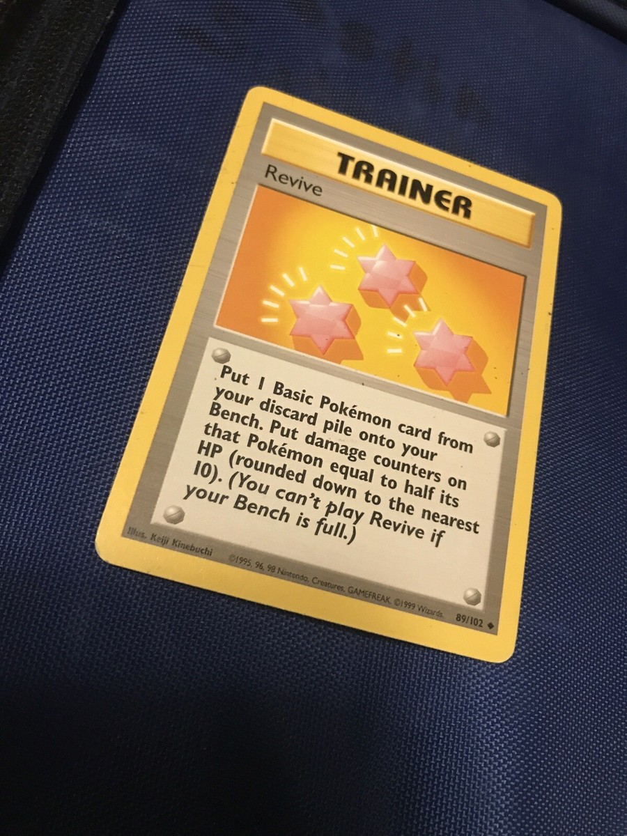 Revive Trainer Card Pokemon TCG Base Set 89/102