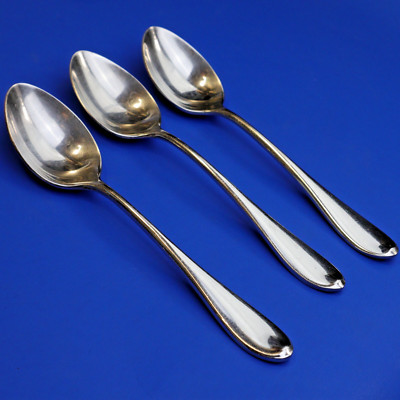 Gorham STUDIO 3 Place Oval Soup Spoons  Glossy 18/10 Stainless Vietnam 7'' length