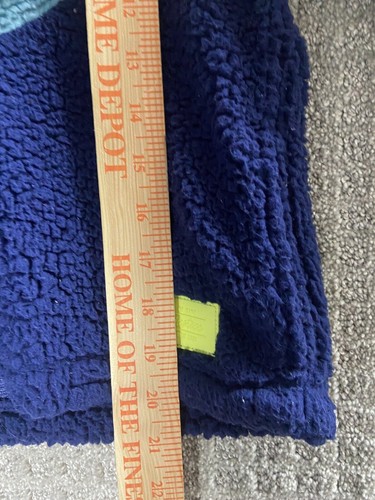 Justice Fleece Quarter Zip Sweater Girl 14 Sherpa Multi Pullover Colorblock - Picture 7 of 8