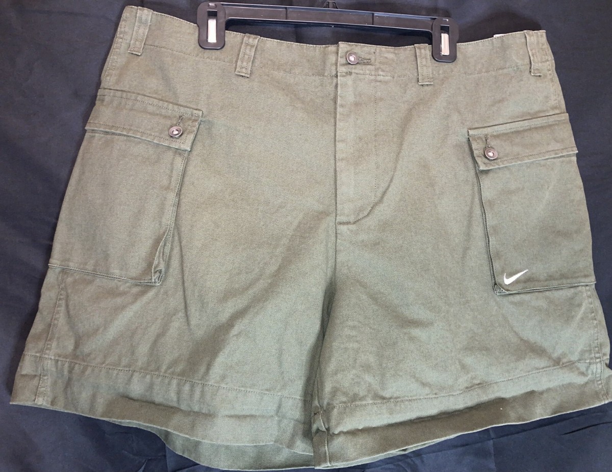 nike casual dress shorts Nike Golf Khaki Dress Casual Shorts Men's Size 32 VERY NICE!!