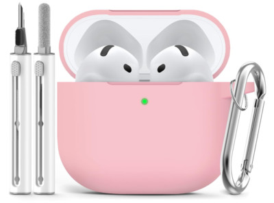 AirPods 4 Case Cover 2024 with Cleaner Kit,Soft Silicone Protective Cases''