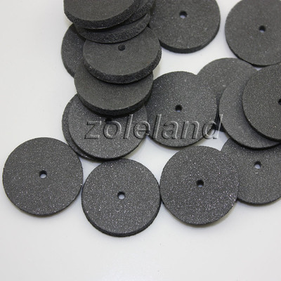 100 PCS Extra Coarse Black Rubber Polishing Wheels Dental Jewelry Rotary Tool 