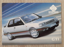 Peugeot 309 GTi Post Card / Brochure c.1987 - Promotional Dealer 309 Evening