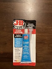 JB Weld 31310 Clear RTV Acetoxy Silicone Sealant - 3 Oz.