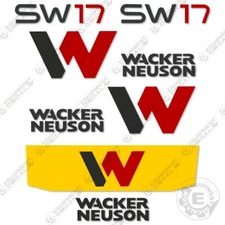 Fits Wacker Neuson SW17 Decal Kit Skid Steer - 7 YEAR OUTDOOR 3M VINYL!