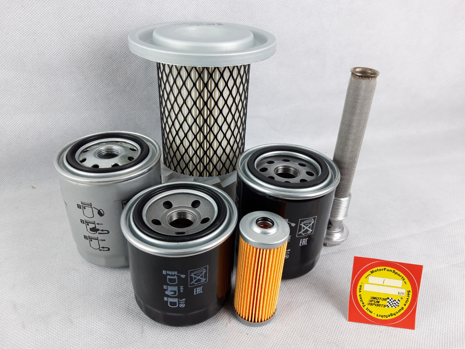 Filter Set (Large) for Kubota FZ 2100 Oil Air Fuel Hydraulic