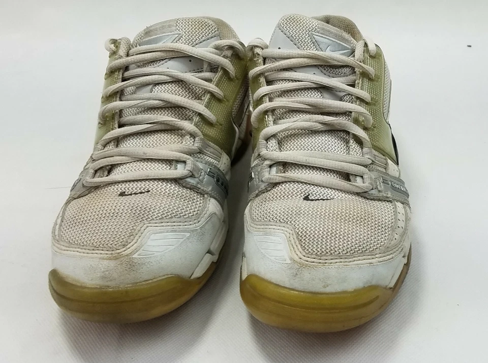 Nike Zoom Air Para Mujer Old School Retro Blanco Dorado Tenis Zapatos Talla 8.5 Foto 3 de 4