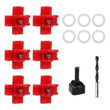 Chicken Water Nipples Feeder , 6Pcs Horizontal Poultry Automatic Waterer Nipples