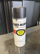 Vintage 7776 Rust-Oleum Stops Rust Brand Flat Black 1991 Spray Can Full Can