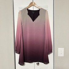 Guess By Marciano Ombre Degrade Long Sleeves Dress Women's Size XS Preowned